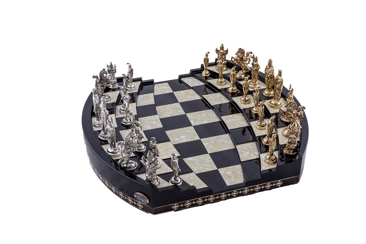 17.5 Inches Arena 3D Chess Set | Black | Code: 2657