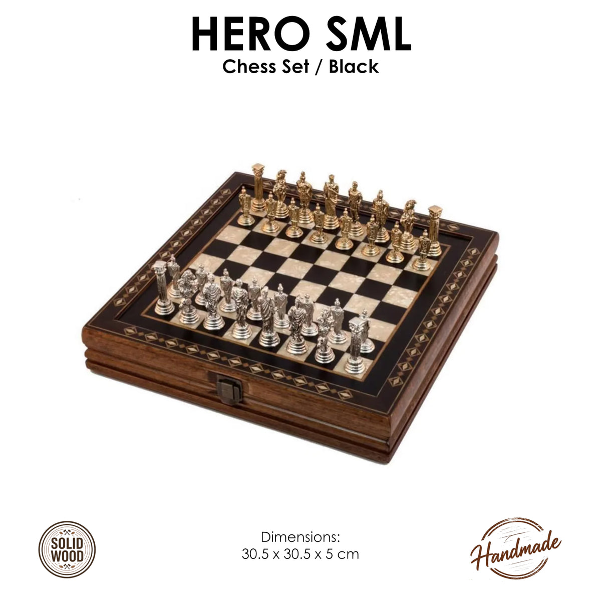 12 Inches Hero Chess Set with metal figures | Code: 2627