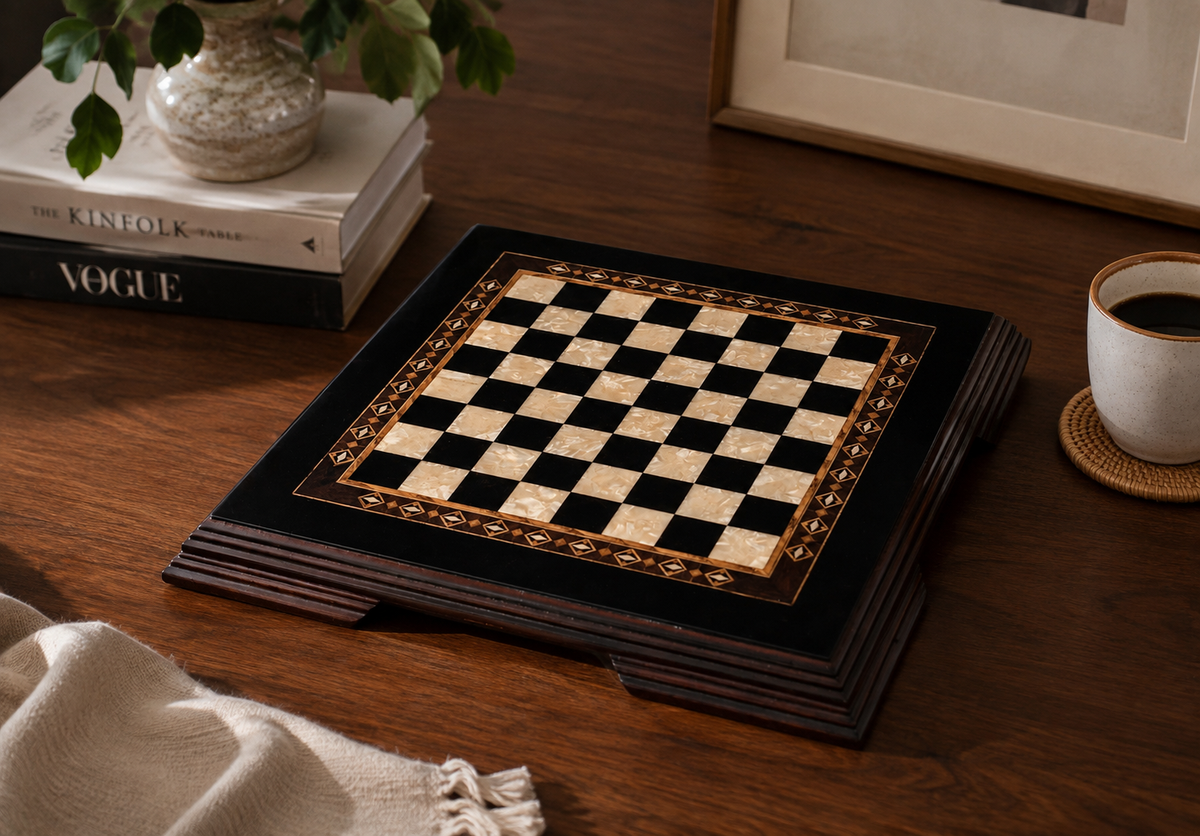 11.40 Inches Flat Wooden Chess Set - Mini | Code: 2653