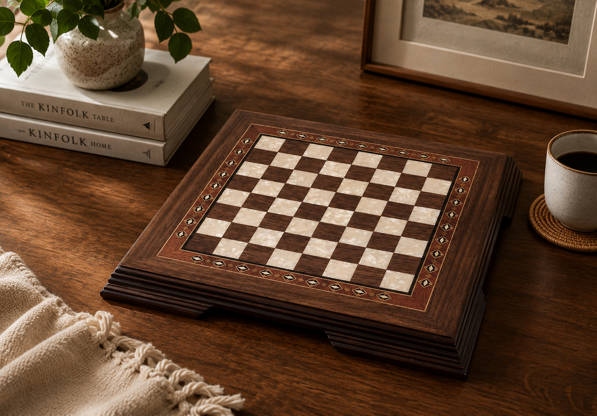 11.40 Inches Flat Wooden Chess Set - Mini | Code: 2653
