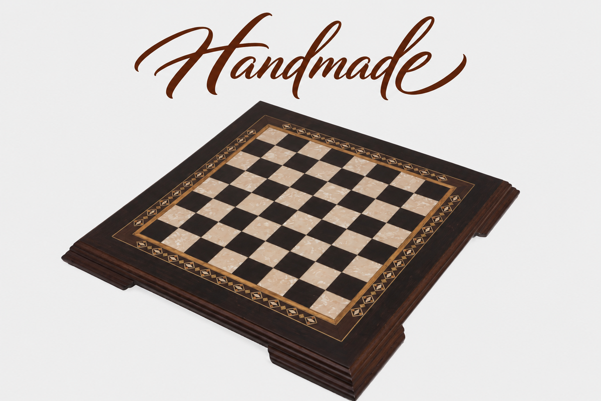 15.15 Inch Flat Wooden Chess Board – Small Size | Code: 2655