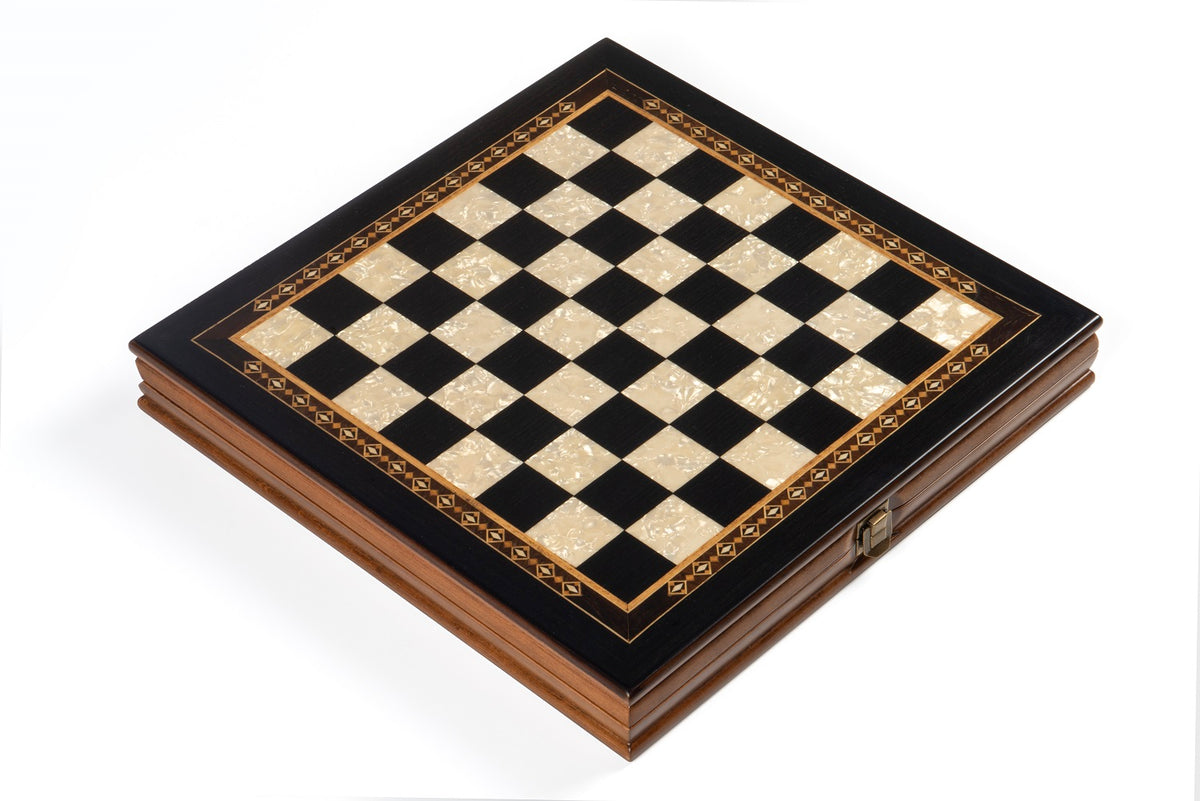 14 Inch Selge Chess Set with Cast Metal Figures – Premium  Chess Board Game Set for Collectors