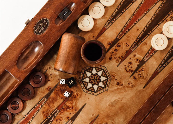 20.5 Inch Personalized / Asia Backgammon Set With Numerator