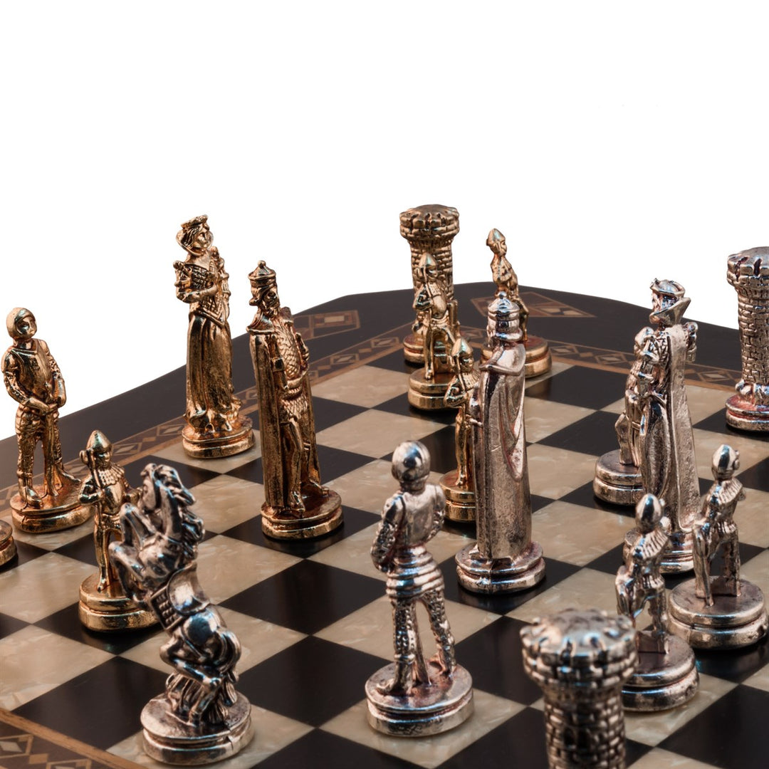 15,75 Inches Butterfly Chess Set - Small | Black | Code: 2630