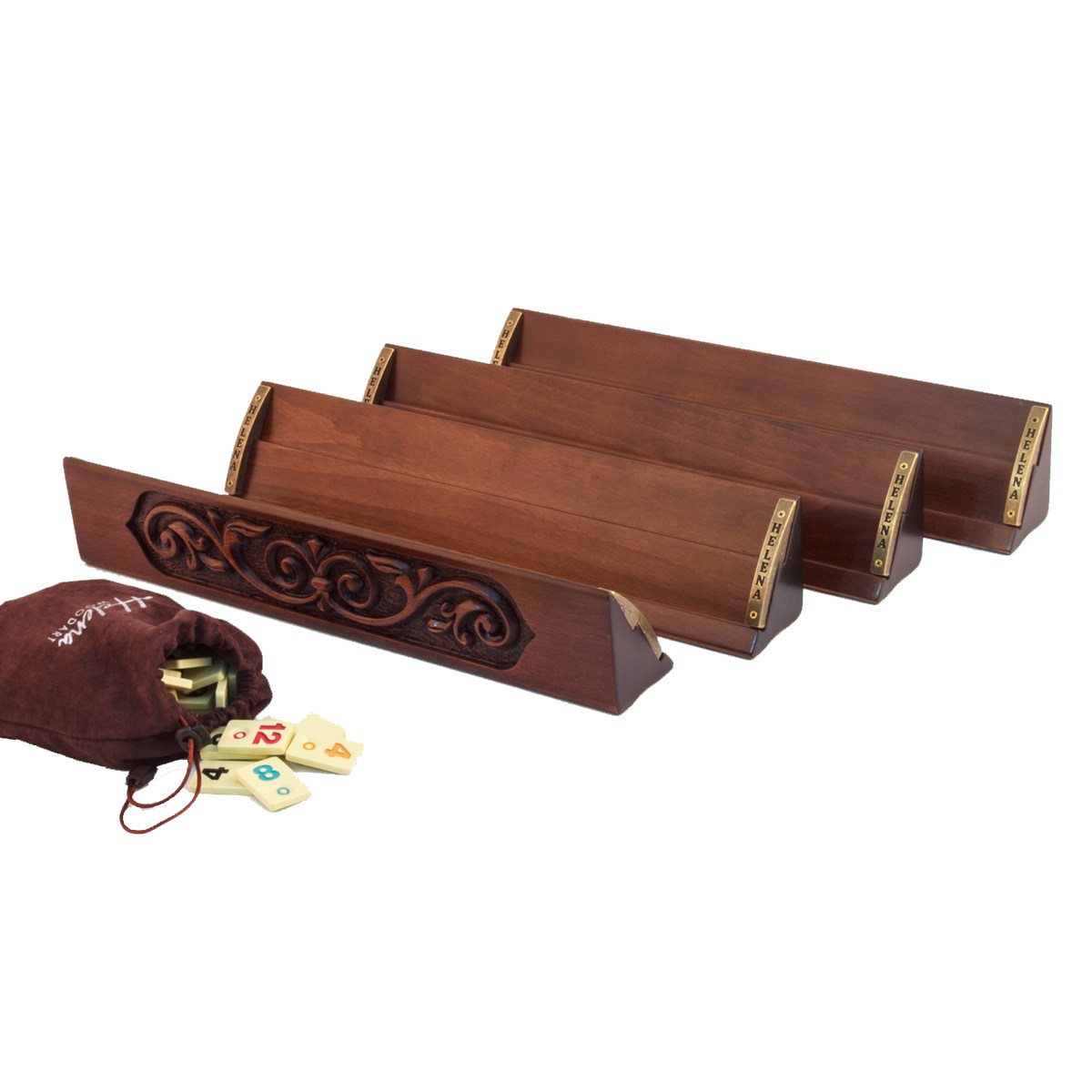 New Hand Carved Straight Rummikub Game Set | Code: 2642.20 – Helena ...
