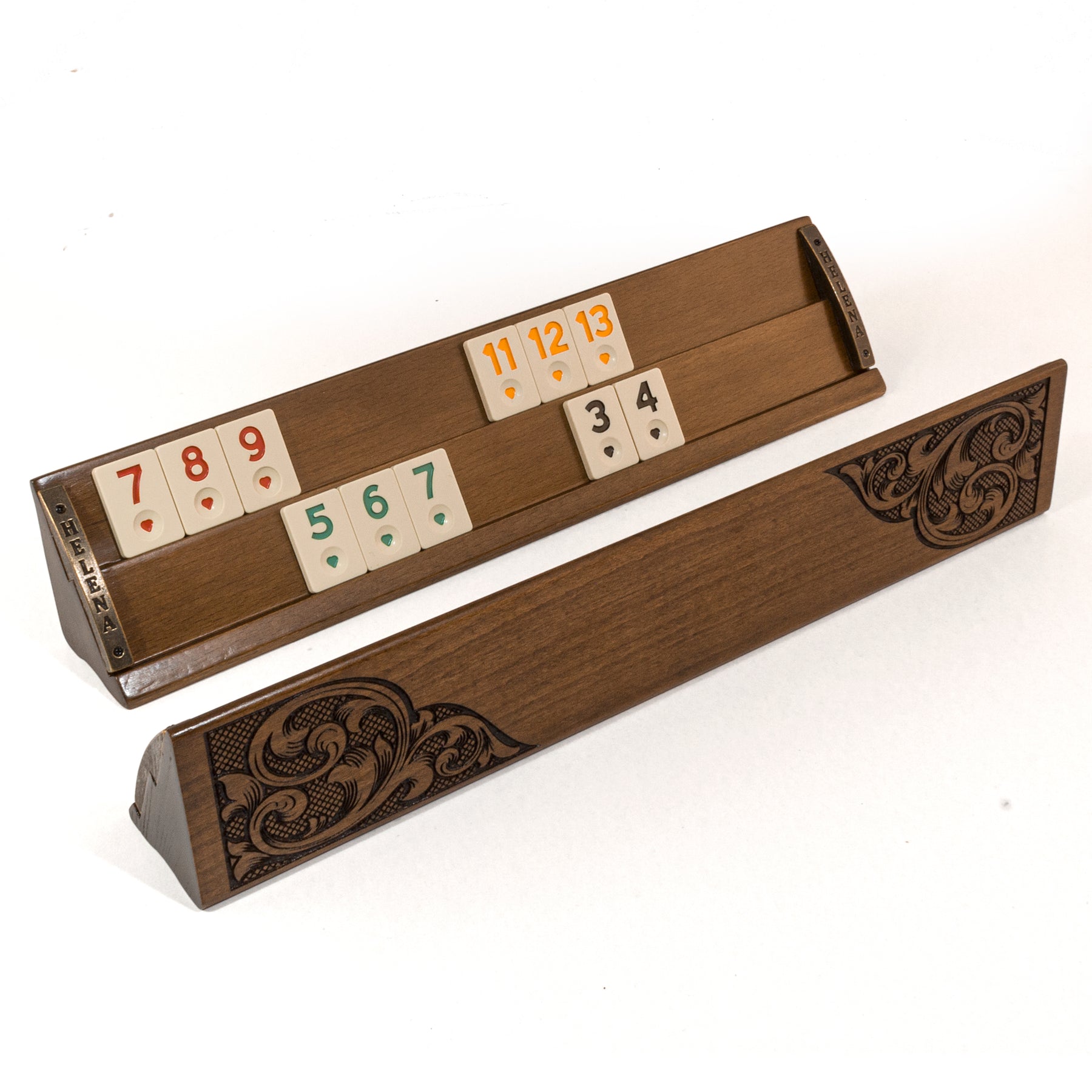 Handmade Rummikub Set Hand Carved Personalizable Rummikub Game Set - Handmade Straight Rummy ...