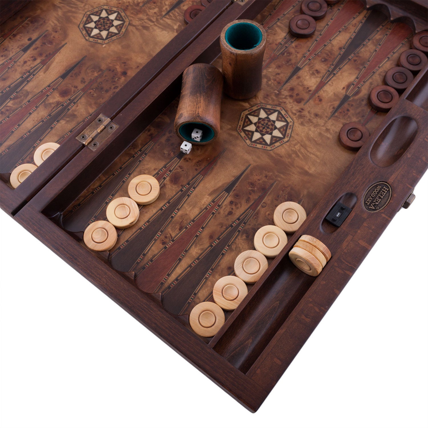 Backgammon Machine 20.5 Inch Personalized / Asia Backgammon Set With Numerator | Natural ...
