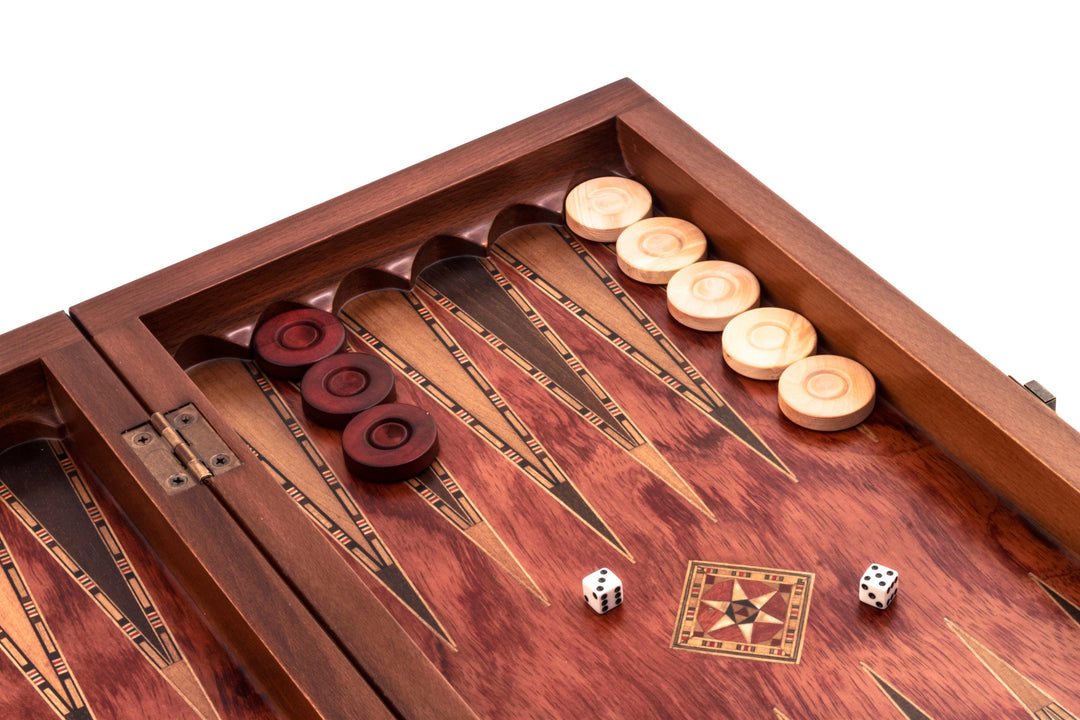19.7 Inches Classic Backgammon Set | Rosewood | Code: 2235.Ros
