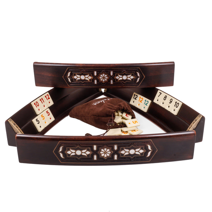 Helena Wood Art Set Da Gioco Rummikub In Legno Ovale – Fatto A Mano - 4