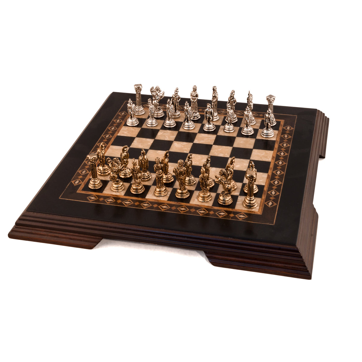 11.40 Inches Flat Wooden Chess Set - Mini | Code: 2653